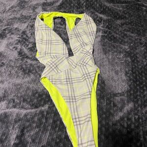 Sahara Ray Swim - Venus Neon Plaid One Piece Swimsuit